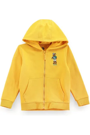 Ralph Lauren Boys Hooded Cotton Front Open Sweatshirt