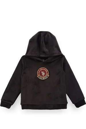 Ralph Lauren Boys Hooded Applique Pullover Sweatshirt