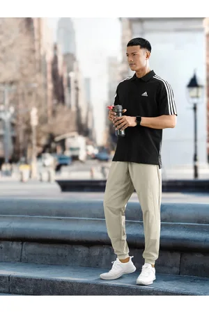 adidas 3-Stripes Polo Collar Pure Cotton T-shirt
