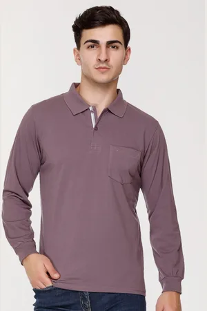 Cross Jeans Polo Collar Long Sleeves Cotton T-shirt