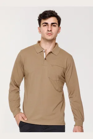 Cross Jeans Polo Collar Long Sleeves Cotton T-shirt
