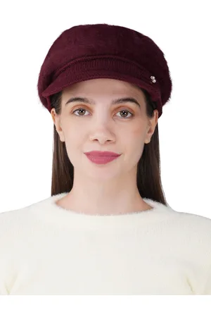iSWEVEN Unisex Self Design Woollen Beanie