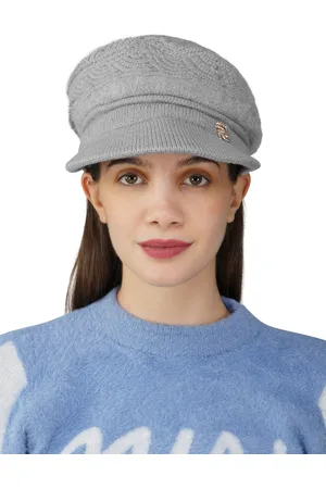 iSWEVEN Unisex Self Design Woollen Beanie