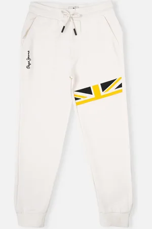 Pepe Jeans Boys Geometric Printed Mid-Rise Cotton Jogger