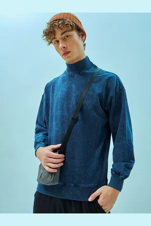 Bewakoof Men Textured Oversized Sweatshirt