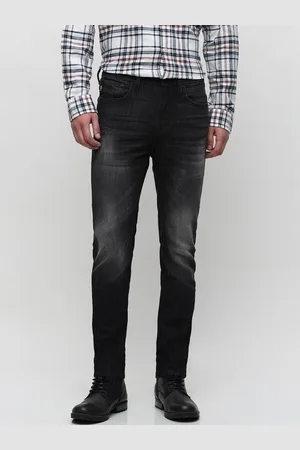 SELECTED Men Slim Fit Mid Rise Clean Look Dark Shade Stretchable Jeans