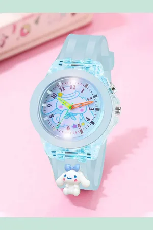 Shocknshop Girls Printed Dial & Rubber Straps Analogue Watch WCH327 Blue Cinnamoroll Kids