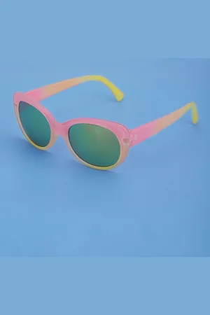 Carlton London Girls Mirrored Lens Cateye Sunglasses with UV Protected Lens CLSG236