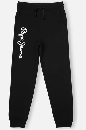 Pepe Jeans Boys Typography Printed Mid-Rise Jogger