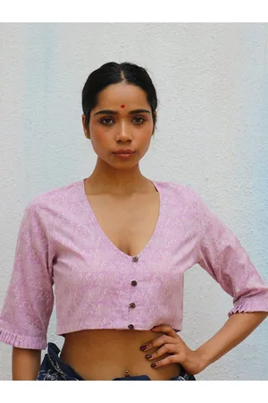 Chidiyaa Ethnic motifs Printed Cotton Blouse