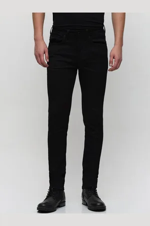SELECTED Men Slim Fit Mid Rise Clean Look Dark Shade Stretchable Jeans