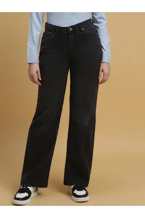 Forever 21 Women Mom Fit Mid Rise Clean Look Stretchable Jeans