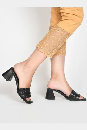 JM Looks Square Toe Block Heels