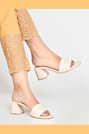JM Looks Square Toe Block Heels