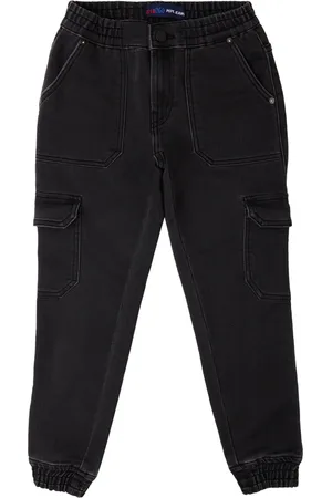 Pepe Jeans Boys Mid-Rise Slim Fit Chinos Trousers