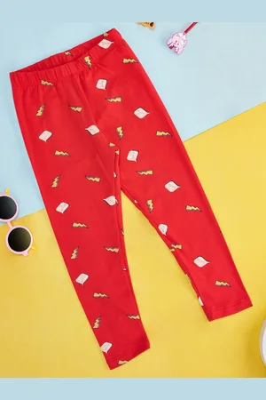 Pantaloons Girls Printed Ankle-Length Cotton Leggings