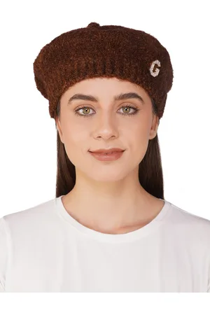 iSWEVEN Women Self Design Woollen Beanie