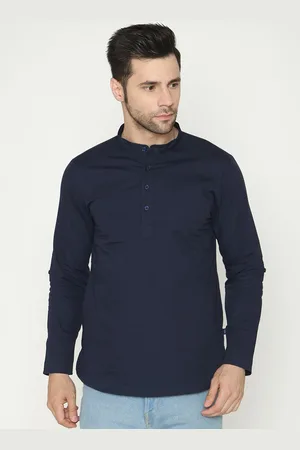 Bonjour Band Collar Short Kurta