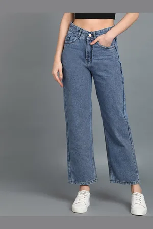 Nifty Women Boyfriend Fit High-Rise Clean Look Denim Cotton Jeans