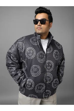 Bewakoof Conversational Printed Oversized Padded Jacket