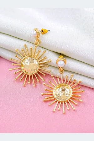 Bellofox Gold-Plated Contemporary Drop Earrings
