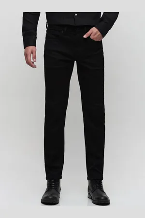 SELECTED Men Slim Fit Mid Rise Clean Look Dark Shade Stretchable Jeans