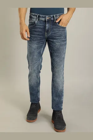Indian Terrain Men Kruger Skinny Fit Mid-Rise Clean Look Heavy Fade Stretchable Jeans