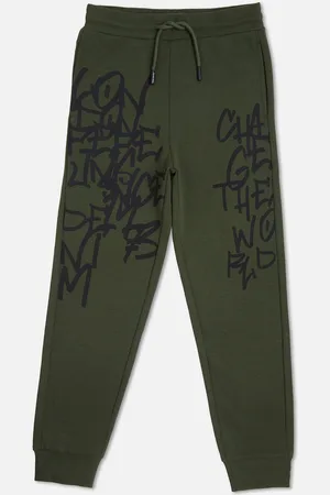 Pepe Jeans Boys Typography Printed Mid-Rise Cotton Jogger