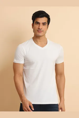berry blues V- Neck Short Sleeves Cotton T-Shirt