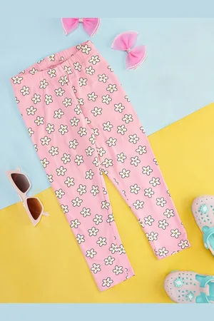 Pantaloons Girls Floral Printed Ankle-Length Cotton Leggings