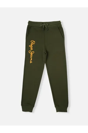 Pepe Jeans Boys Typography Printed Mid-Rise Jogger
