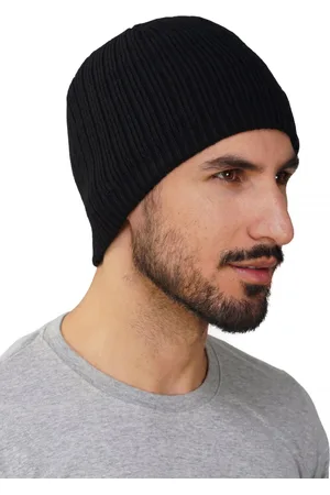 iSWEVEN Unisex Self Design Woolen Beanie Cap
