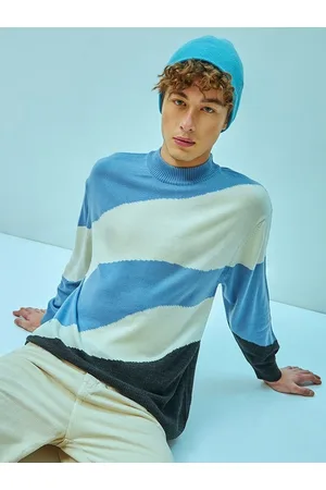 Bewakoof Block Oversized Flat Knit Sweater