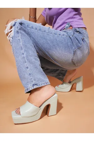 JM Looks Open Toe Platform Heels