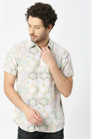 VALEN CLUB India Slim Ethnic Motifs Printed Shirt