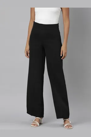 SHOWOFF Women Relaxed Straight Leg Straight Fit Wrinkle Free Cotton Parallel Trouser