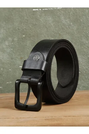 Teakwood Leathers Men Textured Leather Casual Belt