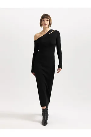 DeFacto One Shoulder Long Sleeves Jumper Dress
