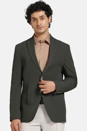 Blackberrys Pure Cotton Single-Breasted Slim-Fit Blazer