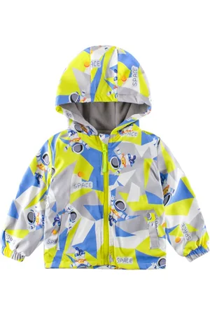 Stylecast Boys Yellow Insulator Abstract Printed Bomber Jacket