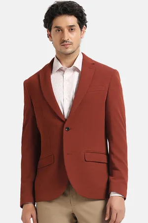 Blackberrys Notched Lapel Collar Single Breasted Slim-Fit Formal Blazer