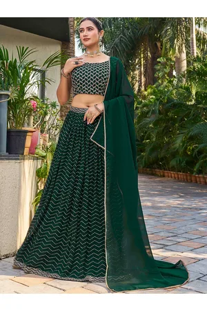 CHANSI Embroidered Sequinned Ready to Wear Lehenga & Blouse With Dupatta