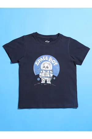 HOOP Boys Graphic Printed Cotton T-shirt