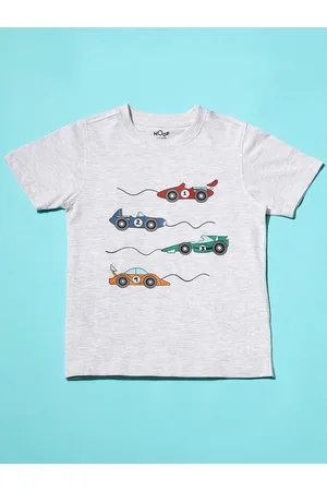 HOOP Boys Graphic Printed Cotton T-shirt