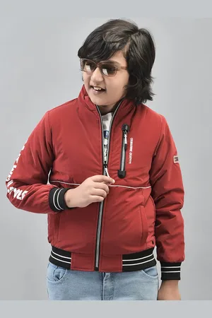 Crimsoune Club Boys Mock Collar Lightweight Bomber Jacket