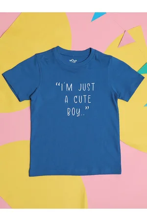 HOOP Boys Typography Printed Cotton T-shirt