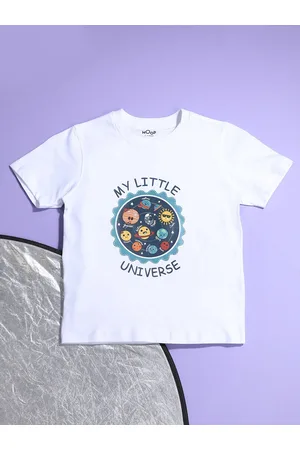 HOOP Boys Graphic Printed Round Neck Cotton T-shirt