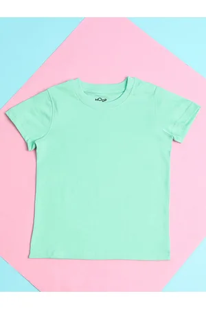 HOOP Girls Round Neck Regular Fit Cotton T-shirt