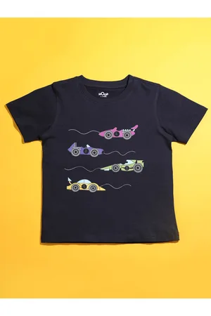 HOOP Boys Graphic Printed Cotton T-shirt