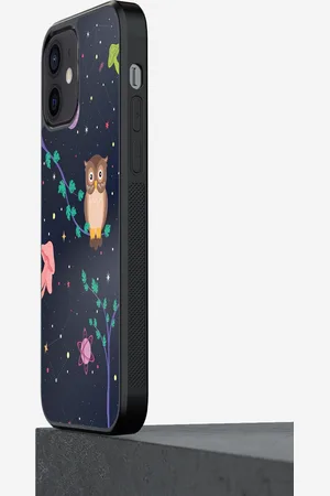 macmerise Unisex Space Owl Printed iPhone 12 Bumper Case Cover